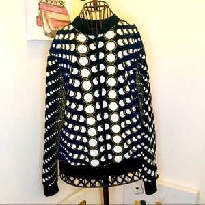 Ashley Stewart | Black Multi Color Jacket